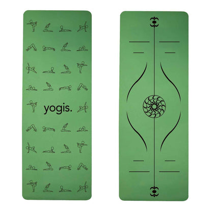 Yoga Mat Posture Line Non-Slip TPE Fitness Mat – Beginner Support &amp; Alignment Guide