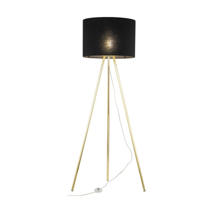 UMBERTO Black Modern Floor Lamp for Living Room & Bedroom (Clearance)