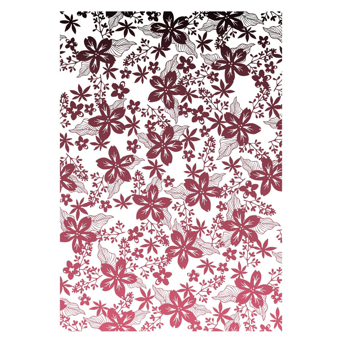 Sizzix Clear Stamp Set Cosmopolitan, Petals by Stacey Park