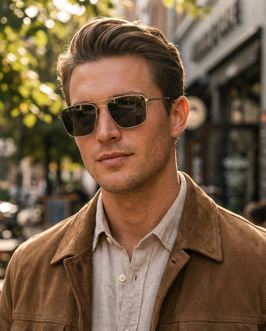 Kaelix – Square Aviator Sunglasses | Bolero Eyewear