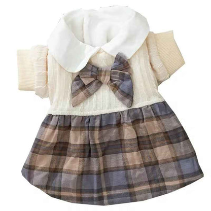 Samuel School Outfit for Dogs – Matching Dog Dress and Sweater Set
