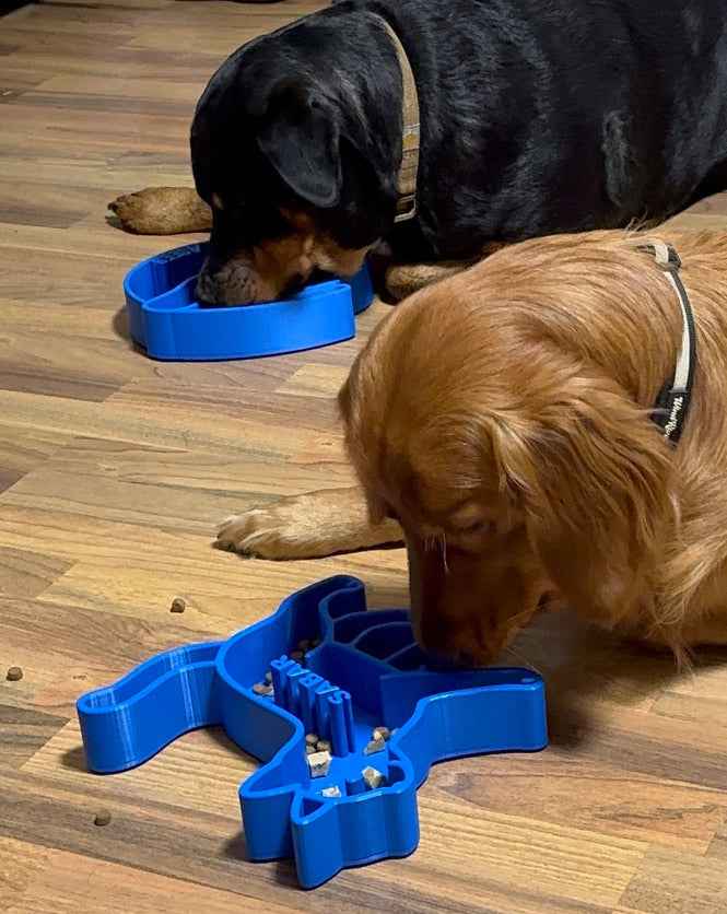 Personalized Pet Puzzle Feeder Bowl | Cat Shaped