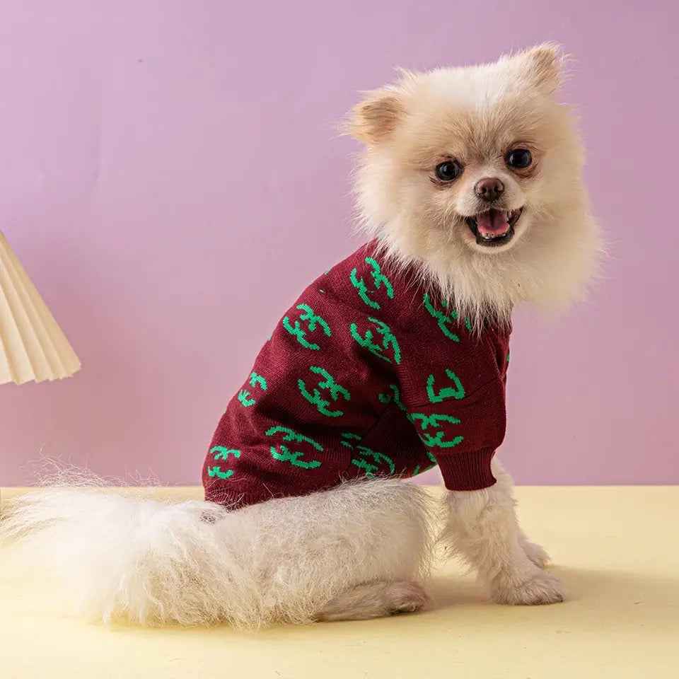 Coco Chewnel Classic Dog Sweater | Cozy Everyday Dog Clothing