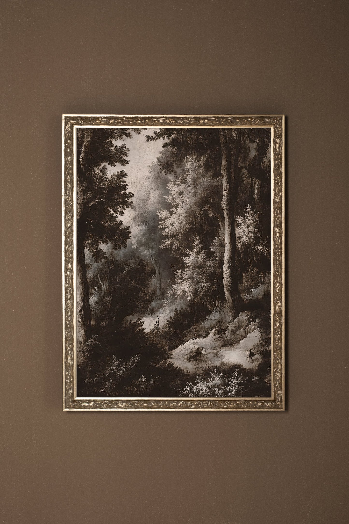 FORÊT OUBLIÉE, CADRE VINTAGE ARGENT
