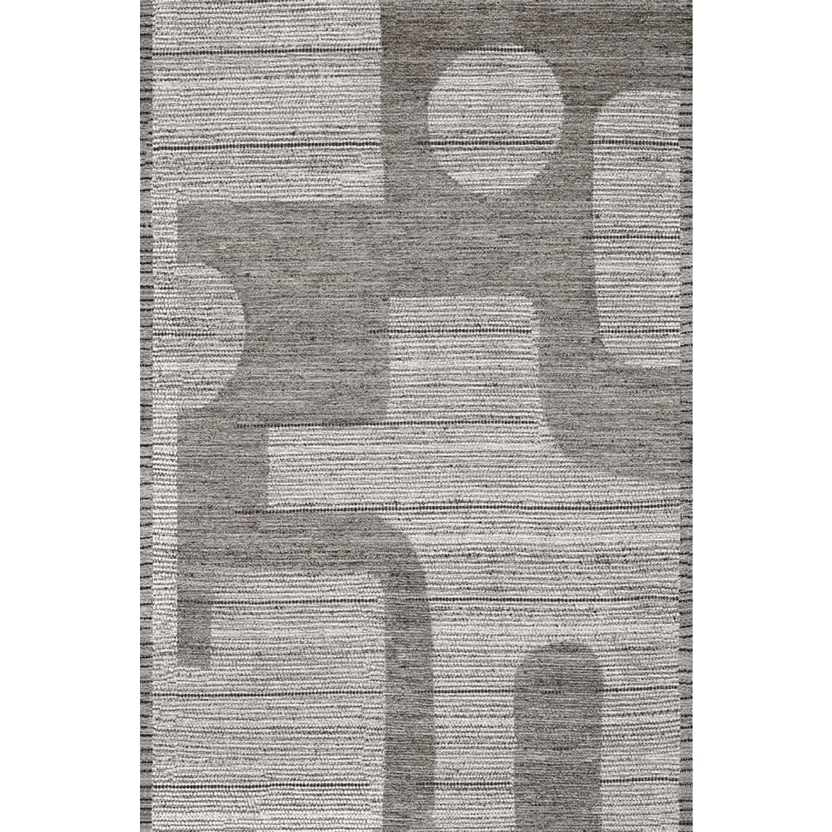 Teppich Puzzo Grau Silber