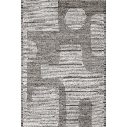 Teppich Puzzo Grau Silber
