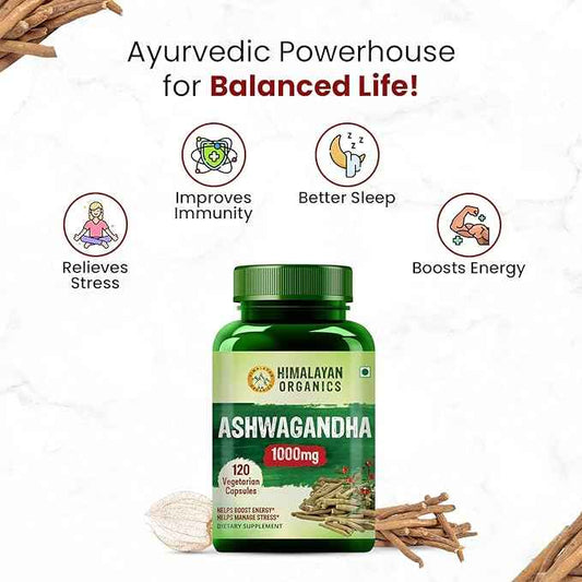 Himalayan Organics Ashwagandha 120 Capsules