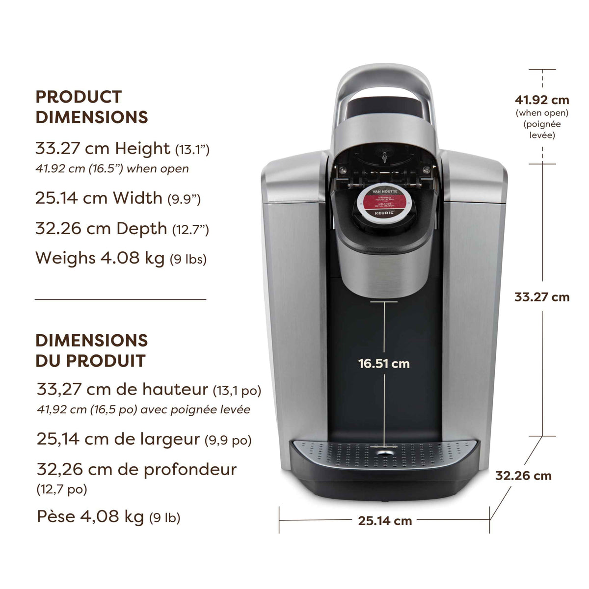 Keurig K-Elite Single Serve K-Cup Pod Coffee Maker, With Iced Brew Functionality And Quiet Brew Technology, Brushed Silver 🍁 All In One Marketplace Canada