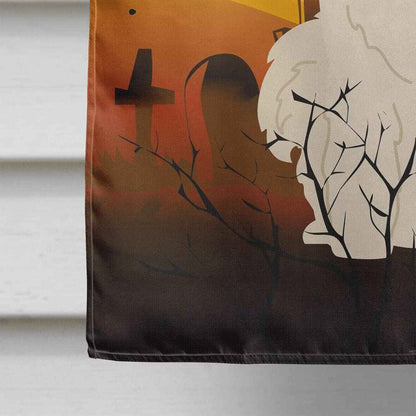 Caroline's Treasures BB4296CHF Halloween Samoyed Flag Canvas House Size, Large, Multicolor