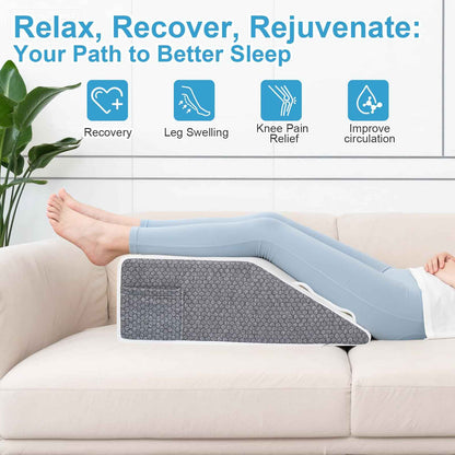 Ceecysaa Leg Elevation Pillow for Bed,20cm Height High-Density Foam Pillow 🍁 All In One Marketplace Canada