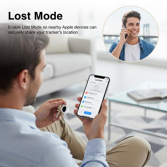 2 Pack Tracker Tags [Apple MFi Certified] Pair with Apple Find My (iOS Only) Bluetooth Smart Tags Key Finder Item Locator Waterproof Finder Worldwide Tracking for Pets Wallet Backpack Dogs Luggage 🍁 All In One Marketplace Canada