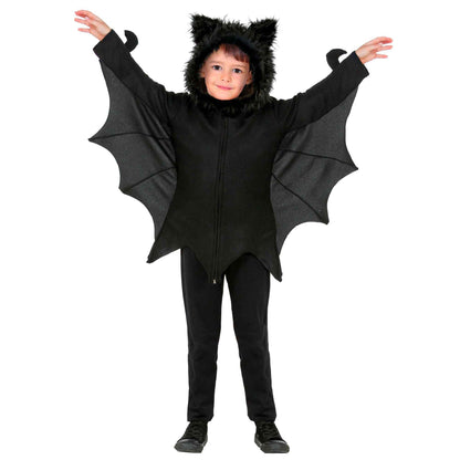 Widmann Kids' Halloween Bat Costume - Black - 140cm
