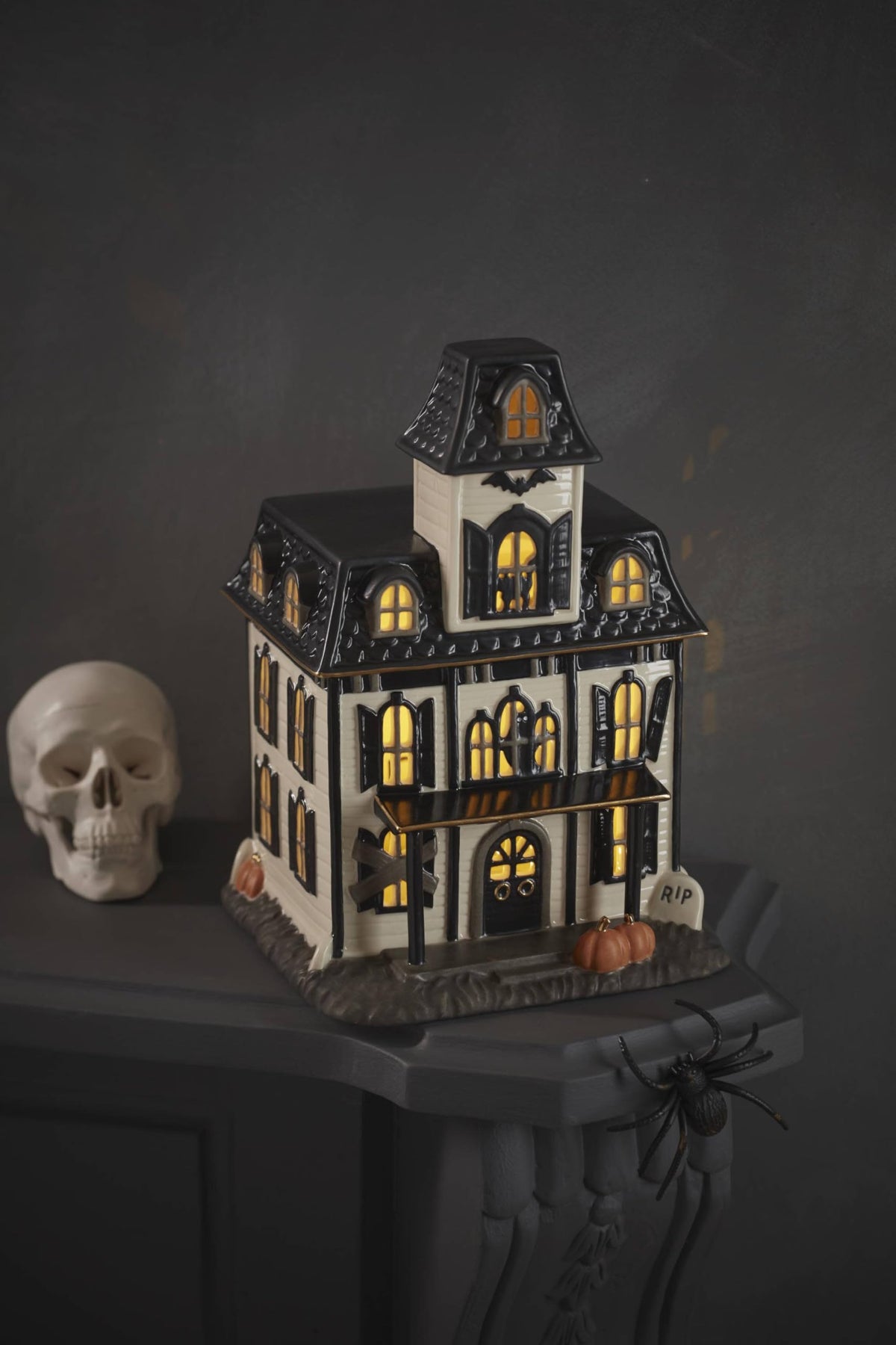 Lenox Vintage Halloween Light-Up House Figurine