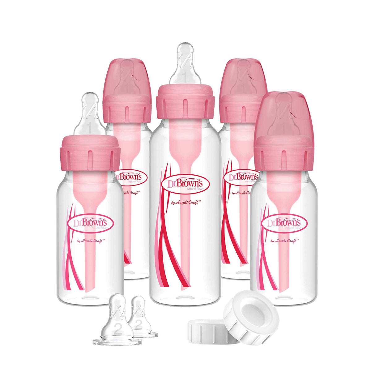 Dr. Brown's Options+ Narrow Baby Bottle Gift Set, Pink 🍁 All In One Marketplace Canada