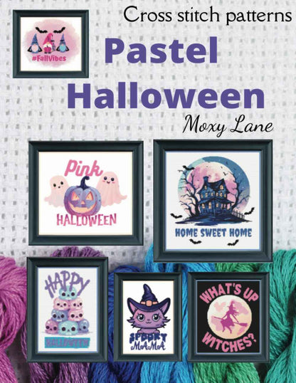 Pastel Halloween Cross stitch patterns