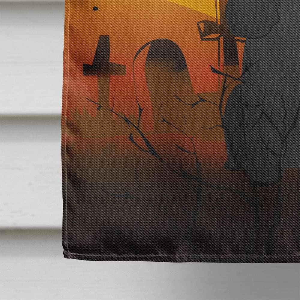 Caroline's Treasures BB4337CHF Halloween Poodle Black Flag Canvas House Size, Large, Multicolor