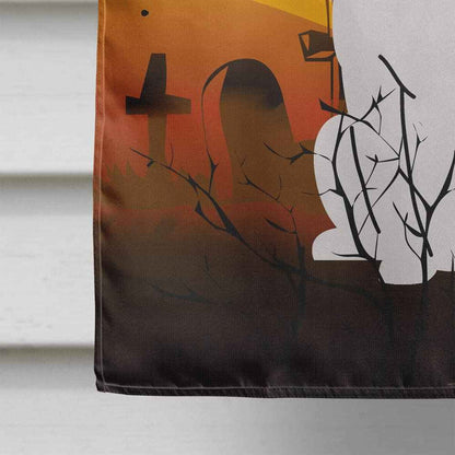 Caroline's Treasures BB4380CHF Halloween White Boxer Cooper Flag Canvas House Size, Large, Multicolor