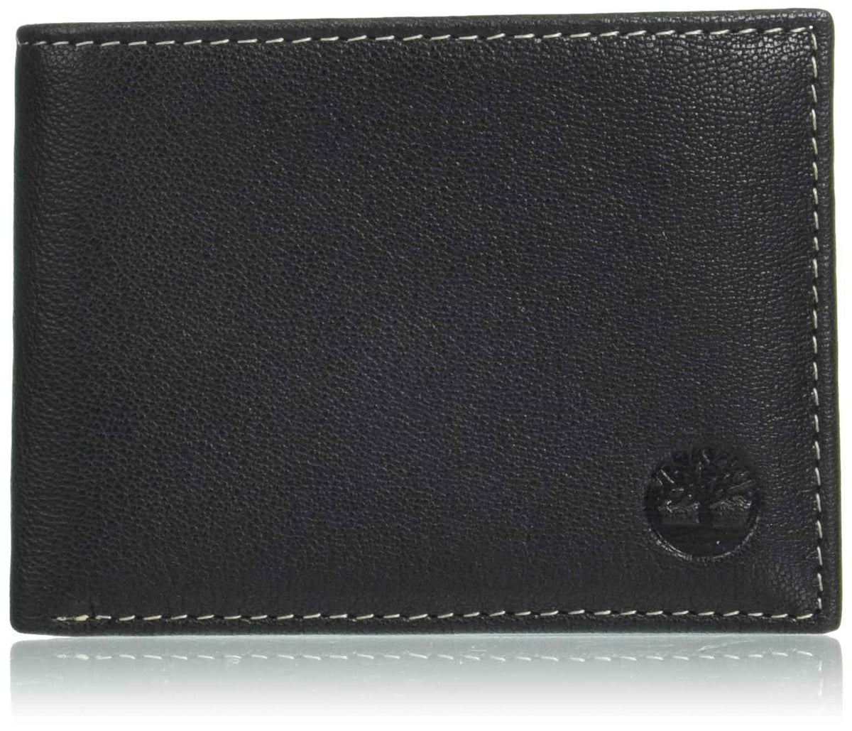 Timberland Men's Leather RFID Blocking Passcase Security Wallet, Black, One Size 🍁 All In One Marketplace Canada