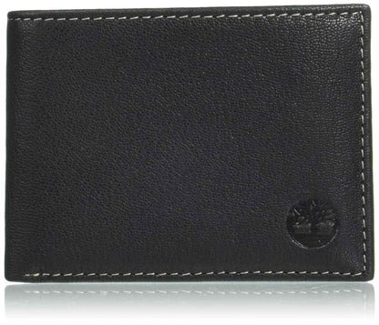 Timberland Men's Leather RFID Blocking Passcase Security Wallet, Black, One Size 🍁 All In One Marketplace Canada