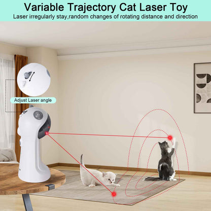 TBTeek Cat Toy, Automatic Motion-Activated, 5 Fun Patterns, 4 Speed Modes, Adjustable Light Angles, Random Rotating Trajectory, Rechargeable 🍁 All In One Marketplace Canada