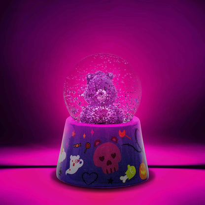 Silver Buffalo Care Bears Halloween Harmony Bear, Light Up Snow Globe, 45mm