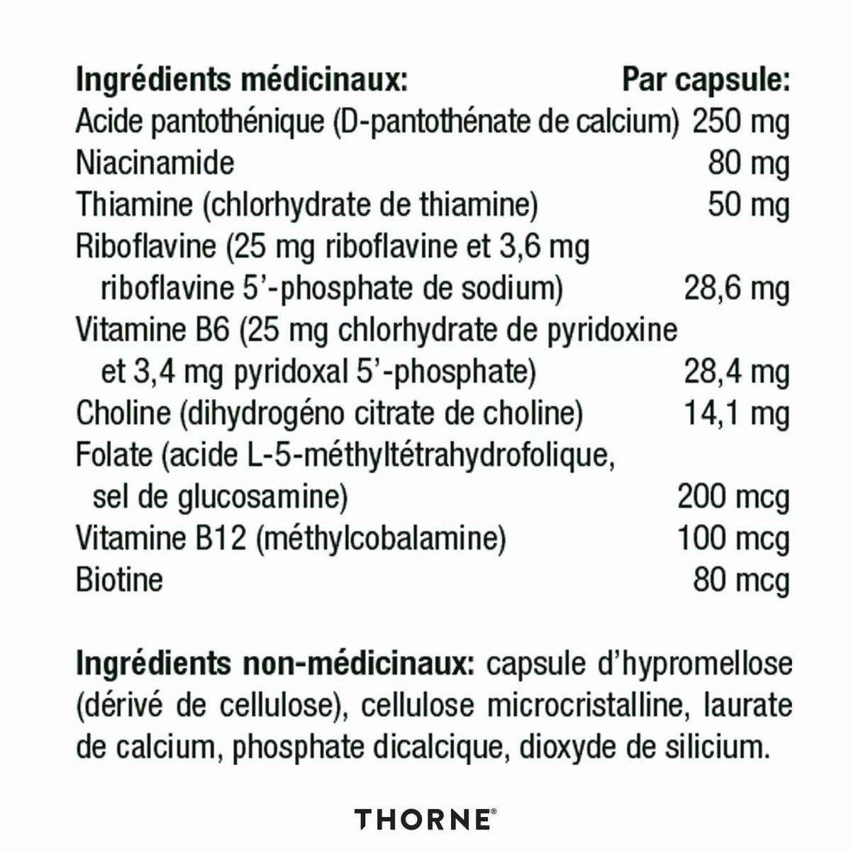 Thorne Stress B-Complex - Vitamin B Complex for Stress Support - 60 Capsules - 60 Servings 🍁 All In One Marketplace Canada