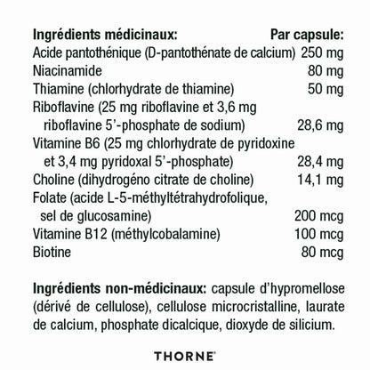Thorne Stress B-Complex - Vitamin B Complex for Stress Support - 60 Capsules - 60 Servings 🍁 All In One Marketplace Canada