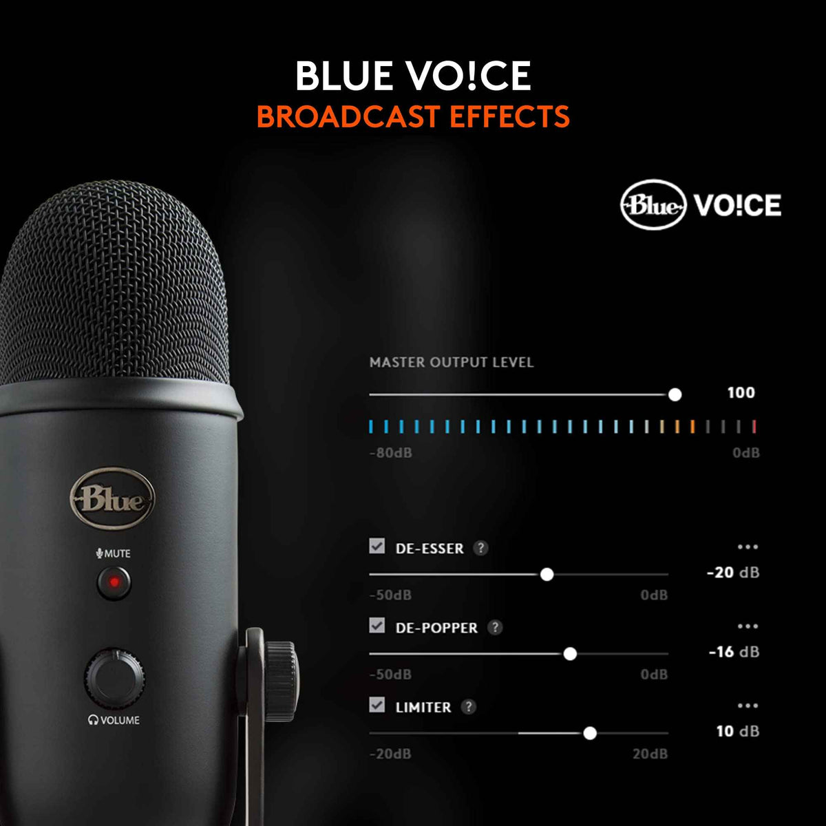 Logitech for Creators Blue Yeti USB Microphone - Blackout 🍁 All In One Marketplace Canada