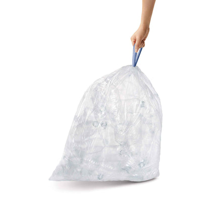 simplehuman Code B 90 Count, Dispenser Pack Custom Fit Liners, Drawstring Trash Bags, 6L / 1.6 Gallons, White 🍁 All In One Marketplace Canada