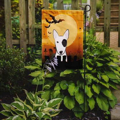 Caroline's Treasures BB1767GF Halloween Bull Terrier Garden Size Flag, Small, Multicolor