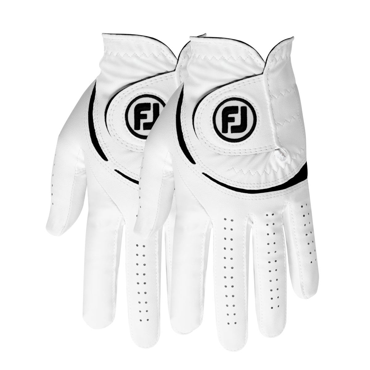 FootJoy Men's WeatherSof 2-Pack Golf Glove, White, Medium/Large, Worn on Left Hand 🍁 All In One Marketplace Canada