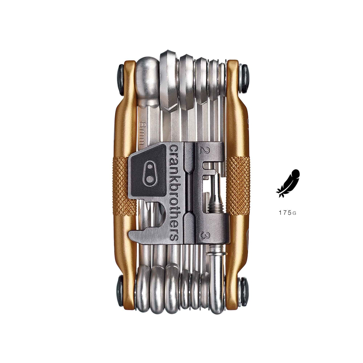 Crank Brothers Multi Bicycle Tool (19-Function, Gold) 🍁 All In One Marketplace Canada