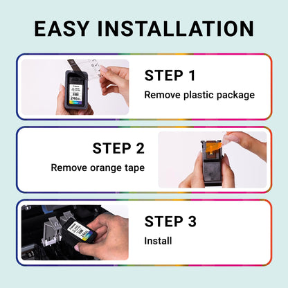 Canon Genuine Ink Cartridges PG-245 Black (2) / CL-246 Colour (1), Value Pack (3 Count), Original Canon Printer Ink for PIXMA TR4520 / TS3120 / TS3220 Series Printers 🍁 All In One Marketplace Canada