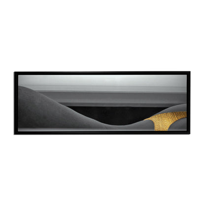 Wall Art Black and Gold Curves Canvas - Fine Art -