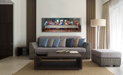 Last Supper Canvas- Wall Art- RGB varnish Canvas Print