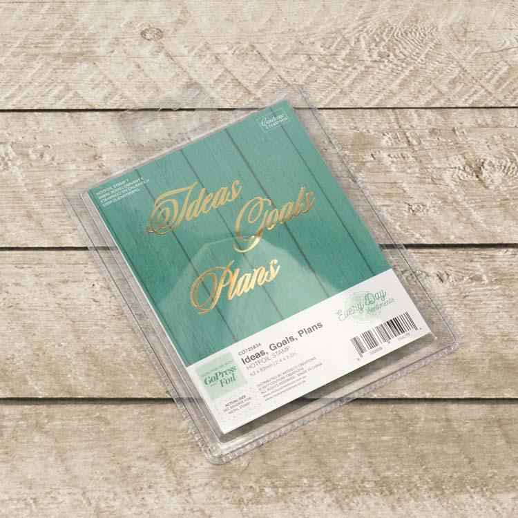 Couture Creations Hotfoil Stamp - Ideas, Goals, Plans Sentiment