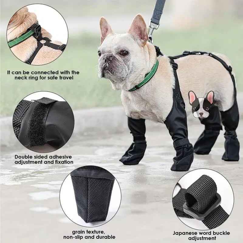 Suspender Dog Boots | Fashion Dog Boots with Suspenders