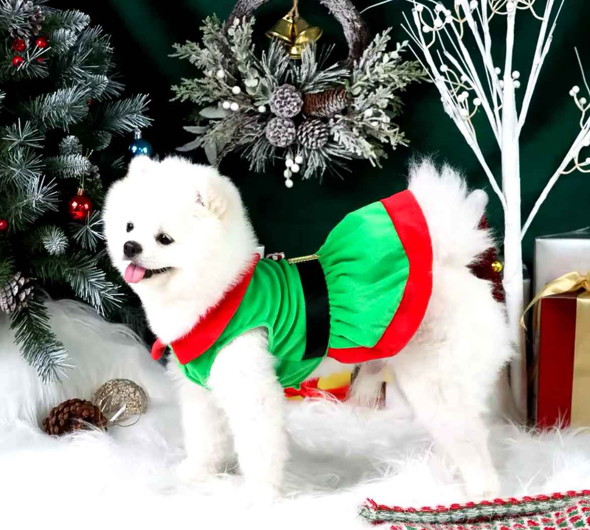 Christmas Dog Dress – Festive Holiday Dress for Dogs