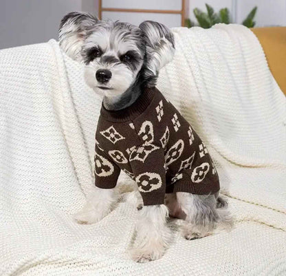 Chewy Pawtton Dog Sweater | Classic Knit Dog Clothes for Small and Large Dogs