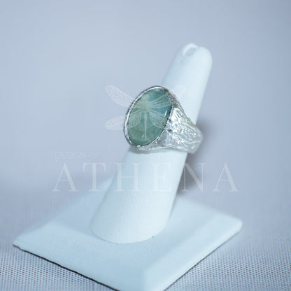Seraphina’s Sea Ring — Ready-to-Ship Aquamarine Birthstone Ring