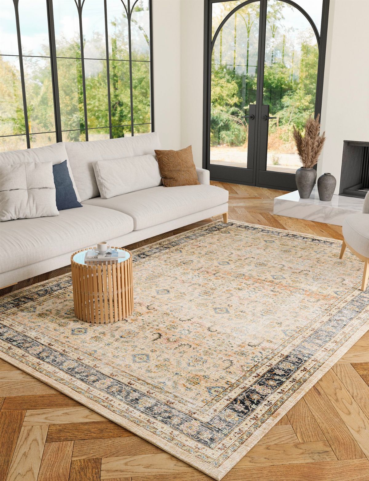 Miriam Gelb Beige Teppich