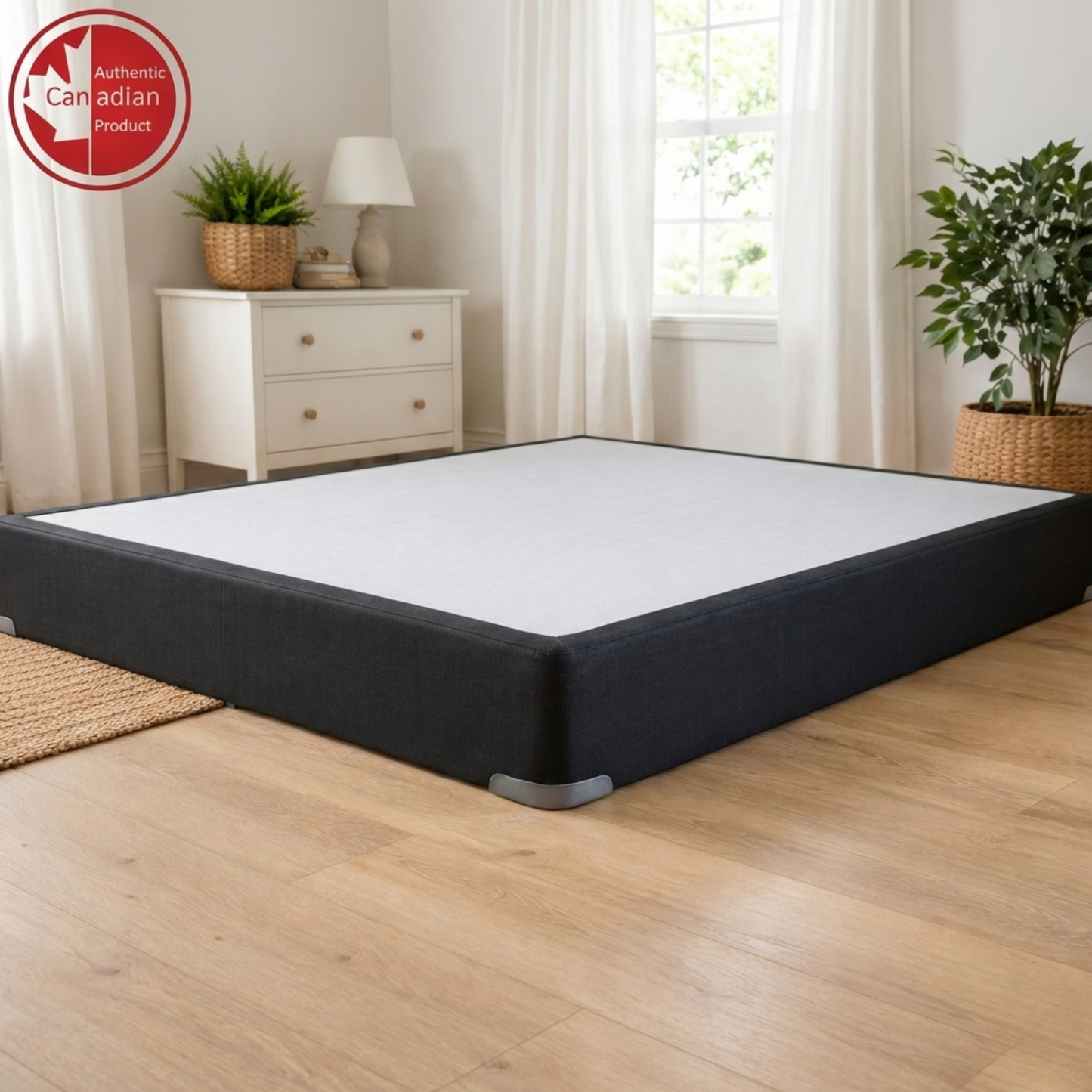 UltraFlex® Premium Massivholz Boxspring-Matratzenunterlage 7" Standard - Twin, Double, Queen, King | Robuste Premium-Matratzenbasis, keine Montage erforderlich, kompatibel mit allen Matratzentypen - Hergestellt in Kanada