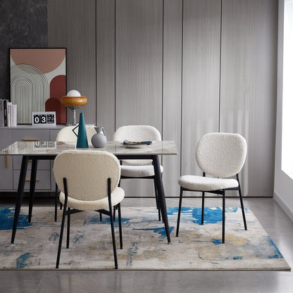 Sashi Dining Chair - Linen Boucle'