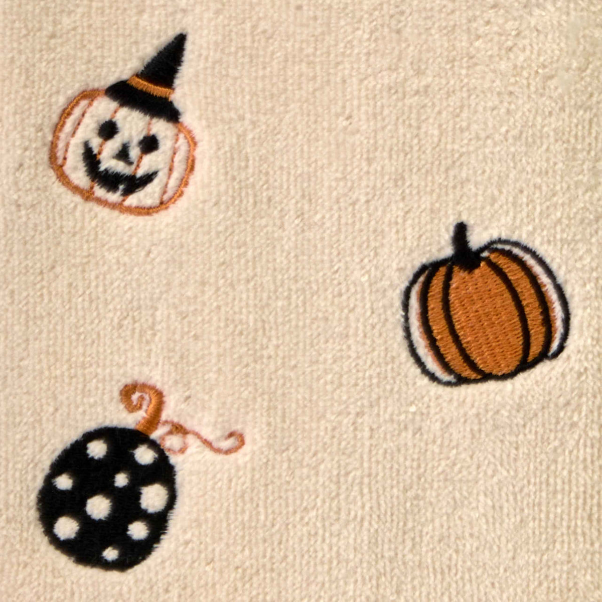 SKL Home Halloween Tossed Pumpkins Hand Towel 2 pc Set for Bath/Kitchen/Bar & Gift