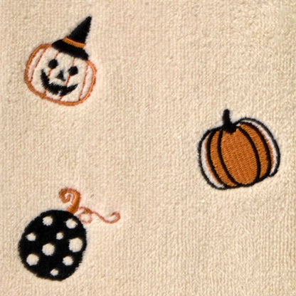 SKL Home Halloween Tossed Pumpkins Hand Towel 2 pc Set for Bath/Kitchen/Bar & Gift