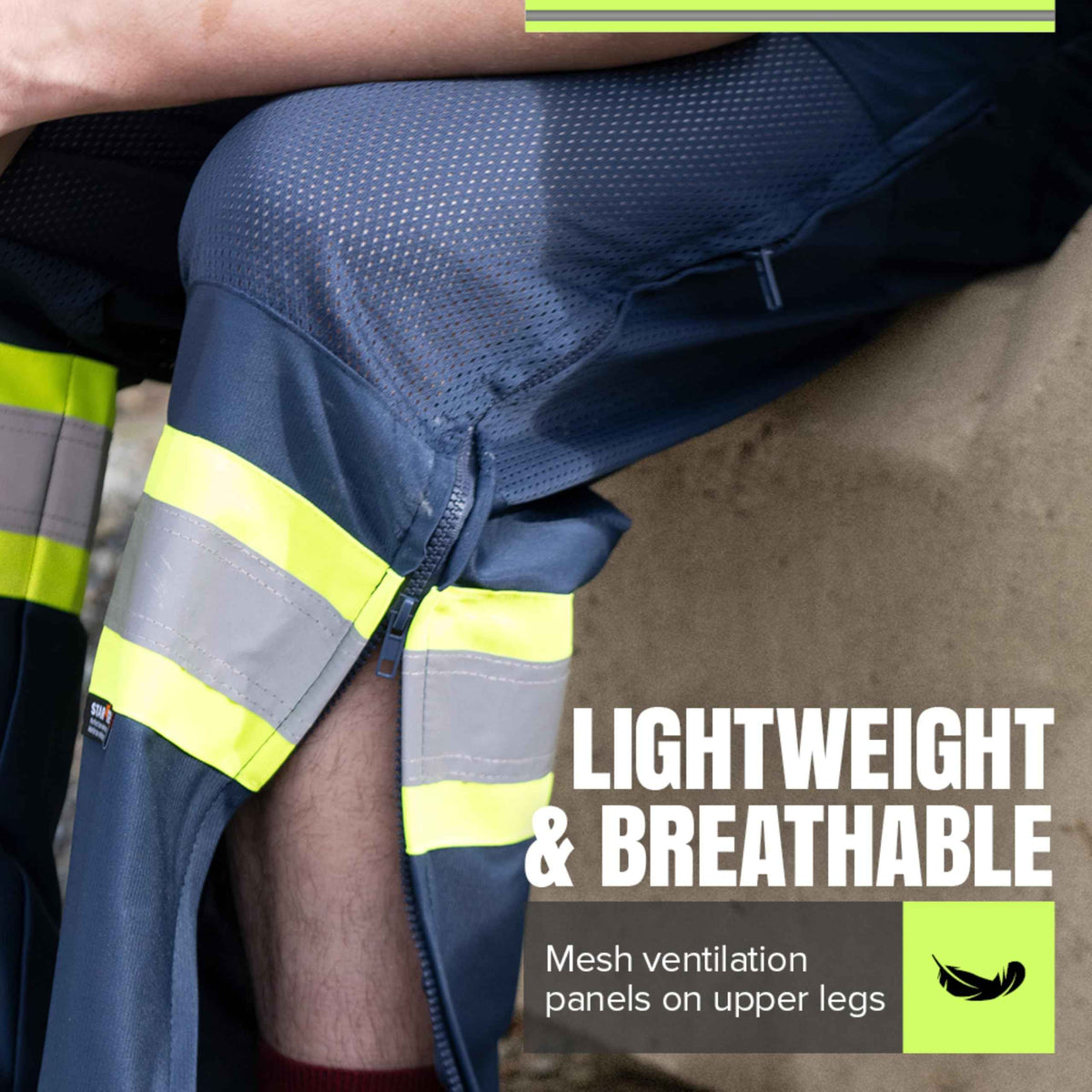 Pioneer Hi Vis Pants for Men - Breathable Mesh - Blue 🍁 All In One Marketplace Canada