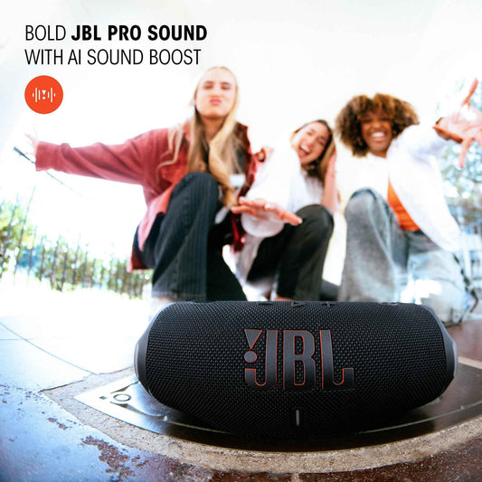 JBL Charge 6 - Portable Waterproof & Drop-Proof Bluetooth Speaker, Bold Pro Sound with AI Sound Boost, 28Hrs of Playtime, Built-in powerbank & Comes with a Sturdy/Removable Carrying Strap (Purple) 🍁 All In One Marketplace Canada