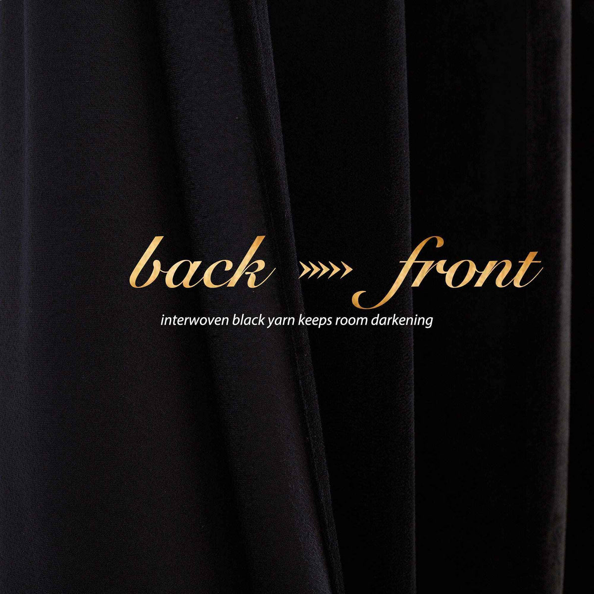 NICETOWN Black Velvet Curtains 84 Inches 2 Panels, 52 W, Grommet