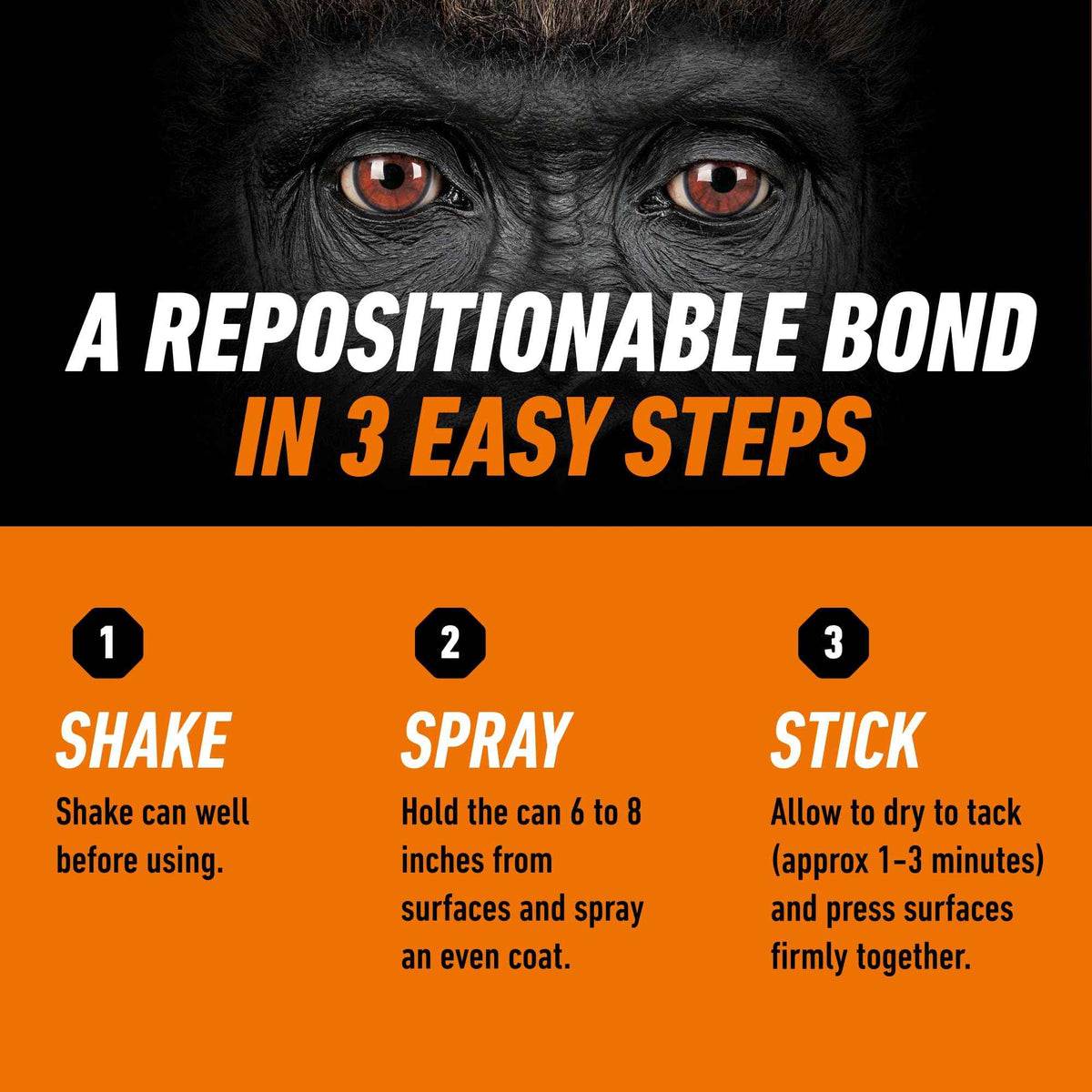 Gorilla Ultimate Multi Surface Spray Adhesive, Heavy Duty Bond, 345g 🍁 All In One Marketplace Canada