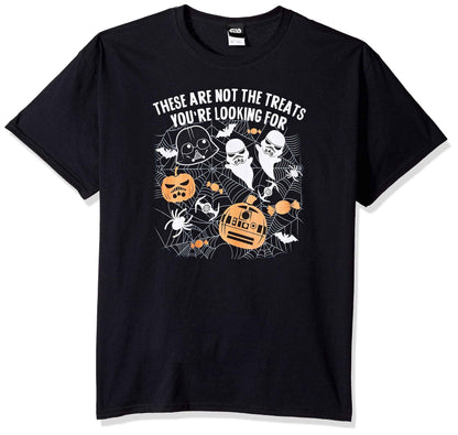 STAR WARS Licensed Halloween Not The Treats Men's Tee, Black, X-Large